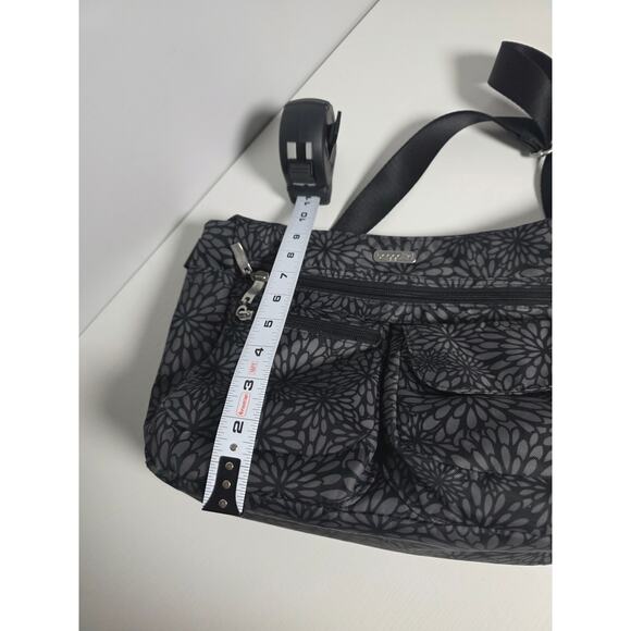 Baggallini Modern Classic Everywhere Midnight Blossom Crossbody Bag Purse Pink - Picture 10 of 11